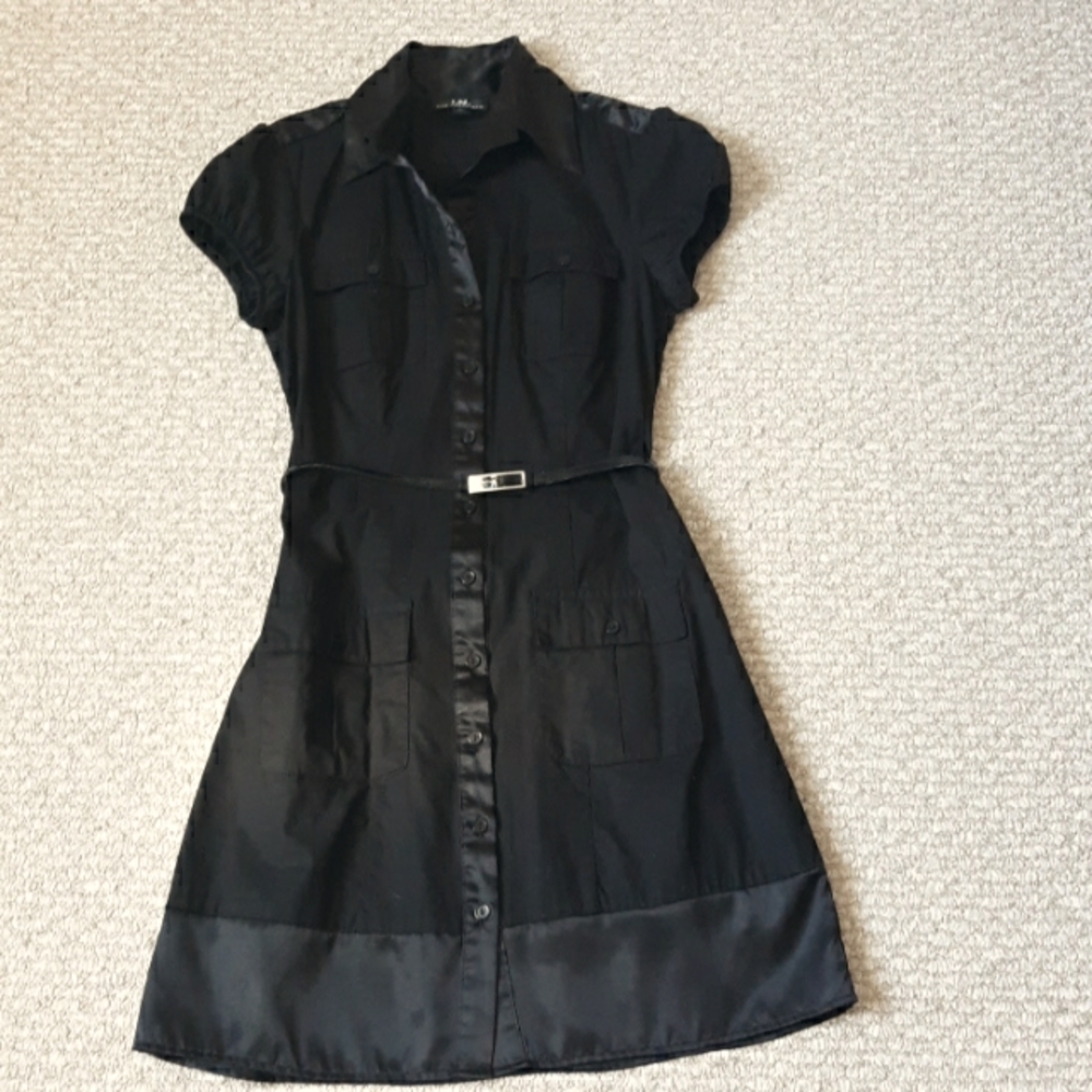 Black Button Up Dress Size Medium